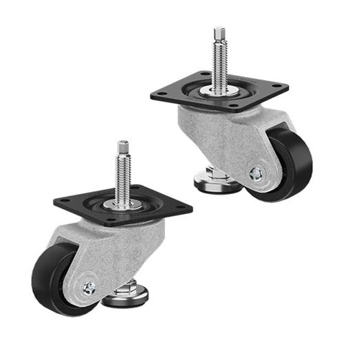 CasterDepot Leveling Casters - Nylon Wheel - Extended Foot Adjustment - Capacities Up To 700 kg