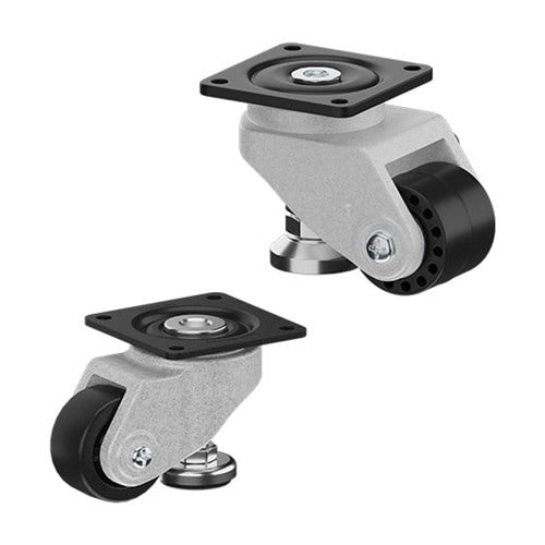CasterDepot Leveling Casters - Nylon Wheel- Foot Adjustment - Capacities Up To 700 kg