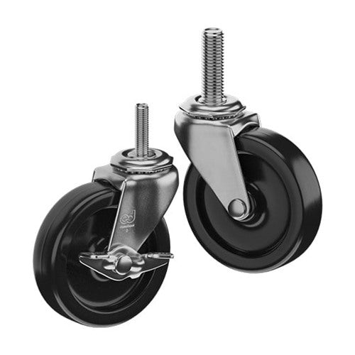 CasterDepot Threaded Stem Casters - Polyolefin Wheel - Capacities Up To 120 lbs
