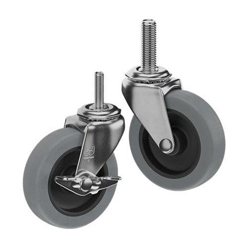CasterDepot Threaded Stem Casters - Thermo-Urethane Wheel - Capacities Up To 120 lbs