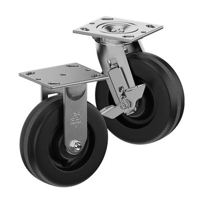 CasterDepot Top Plate Casters - Phenolic Wheel - Capacities Up To 1250 lbs