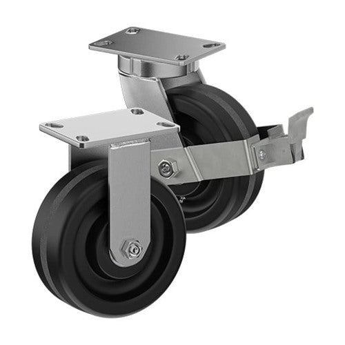 CasterDepot Top Plate Casters - Phenolic Wheel - Capacities Up To 3000 lbs