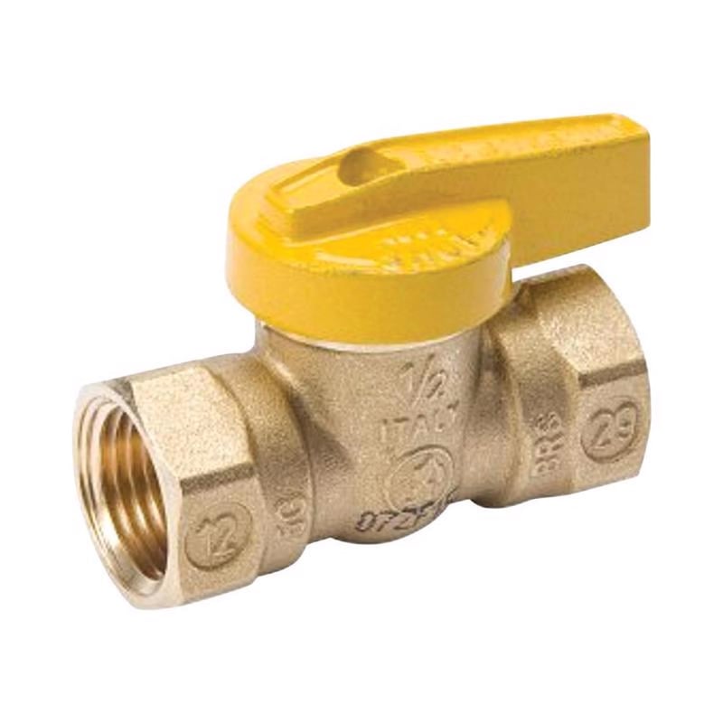 Homewerks 3/4 in. Brass FIP Ball Valve Quarter-Turn Lever For Gas