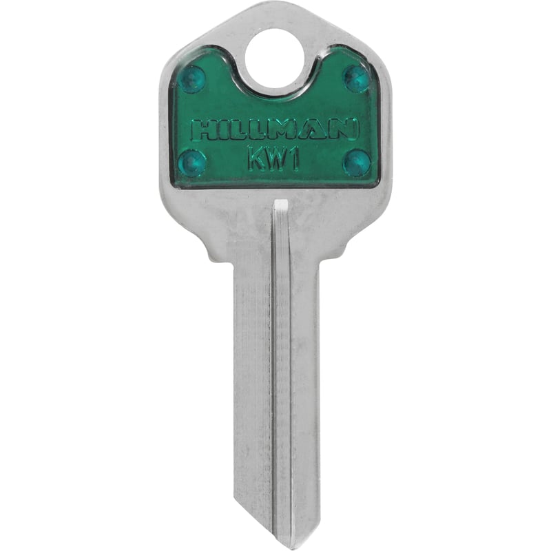 HILLMAN ColorPlus House/Office Key Blank Single Green
