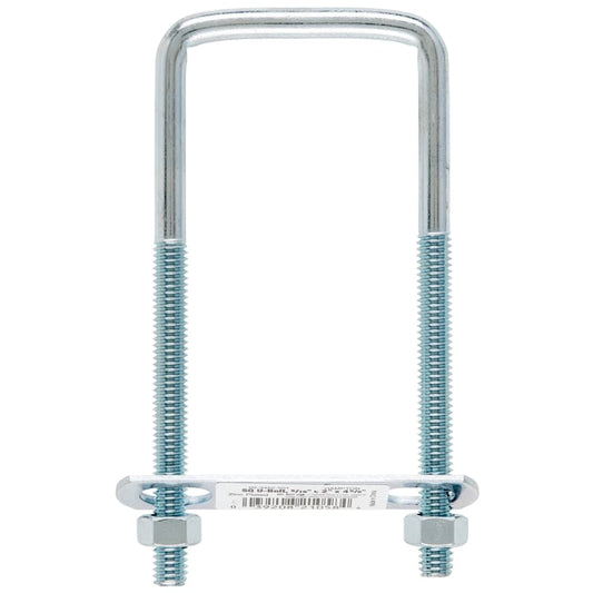 Hampton 5/16 in. X 2 in. W X 4-3/4 in. L Coarse Zinc-Plated Steel Square Bend U Bolt