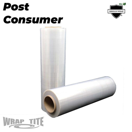 18 x 1500 x 80, 4 RLS/CS Hand Wrap Post Consumer resin Wrap