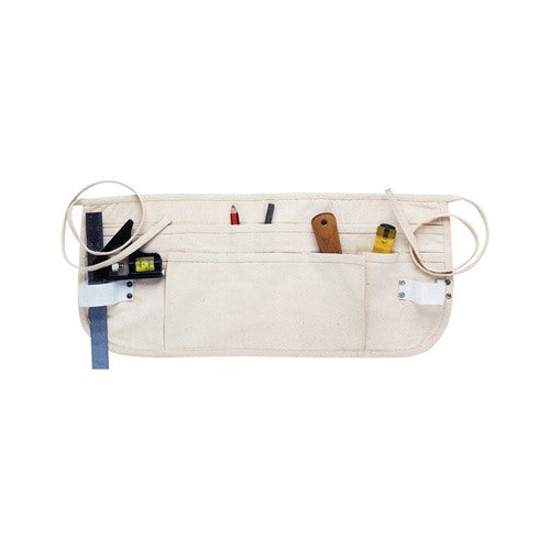 CLC Heavy Duty 12 pocket Canvas Waist Apron White 1 pk