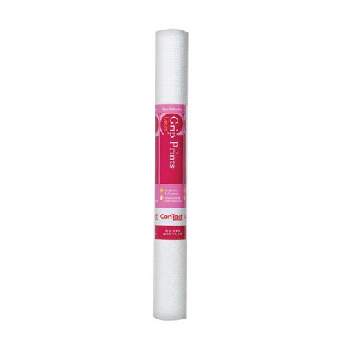 Con-Tact Grip Prints 4 ft. L X 18 in. W White Non-Adhesive Shelf Liner