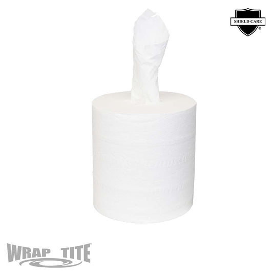 WrapTite Center Pull Towels White 600 Sheets 6 Rolls