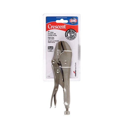 Crescent 7 in. Alloy Steel Straight Jaw Locking Pliers