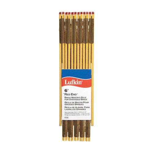 Crescent Lufkin 72 in. L X 5/8 in. W Wood Brick Mason Folding Rule SAE
