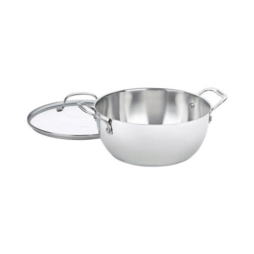 Cuisinart Chef's Classic Stainless Steel Pot 5.5 qt Silver