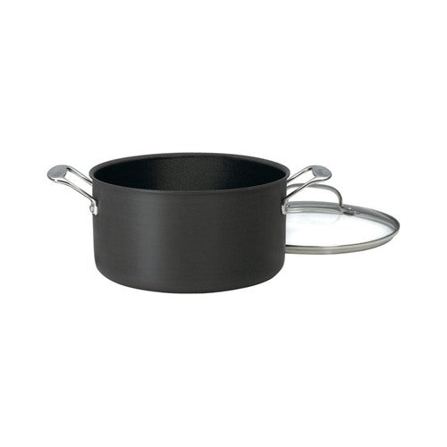 Cuisinart Chef's Classic Stainless Steel Stock Pot 6 qt Black