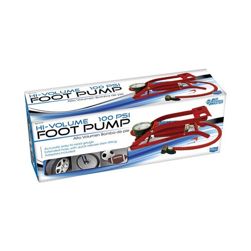 Custom Accessories 100 psi Foot Pump For Bicycle Tires