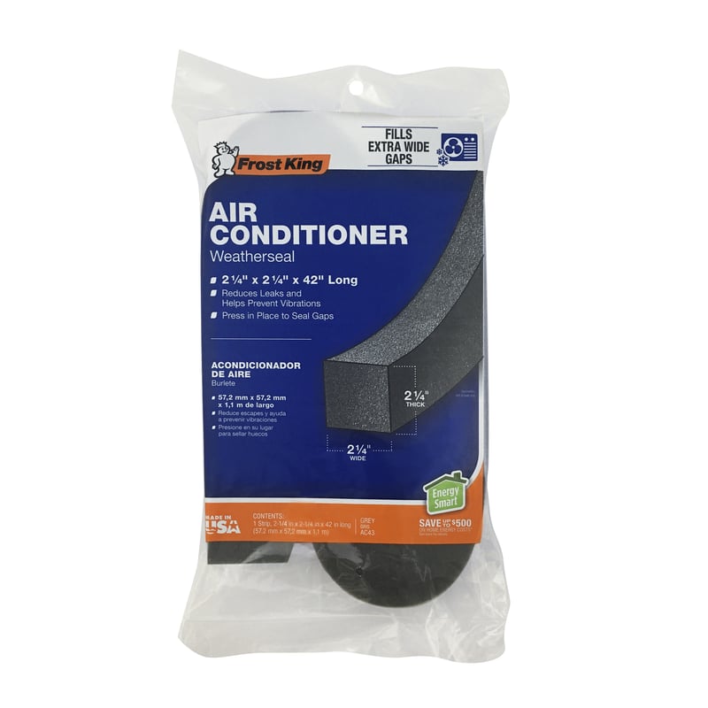 Frost King Gray Poly Foam Weather Seal For Air Conditioners 42 in. L X 2.25 in.