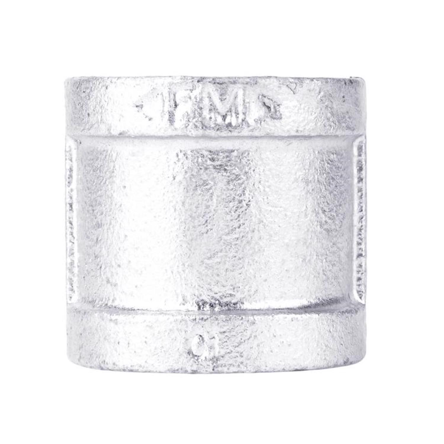 STZ Industries 1/2 in. FIP each X 1/2 in. D FIP Galvanized Malleable Iron Coupling