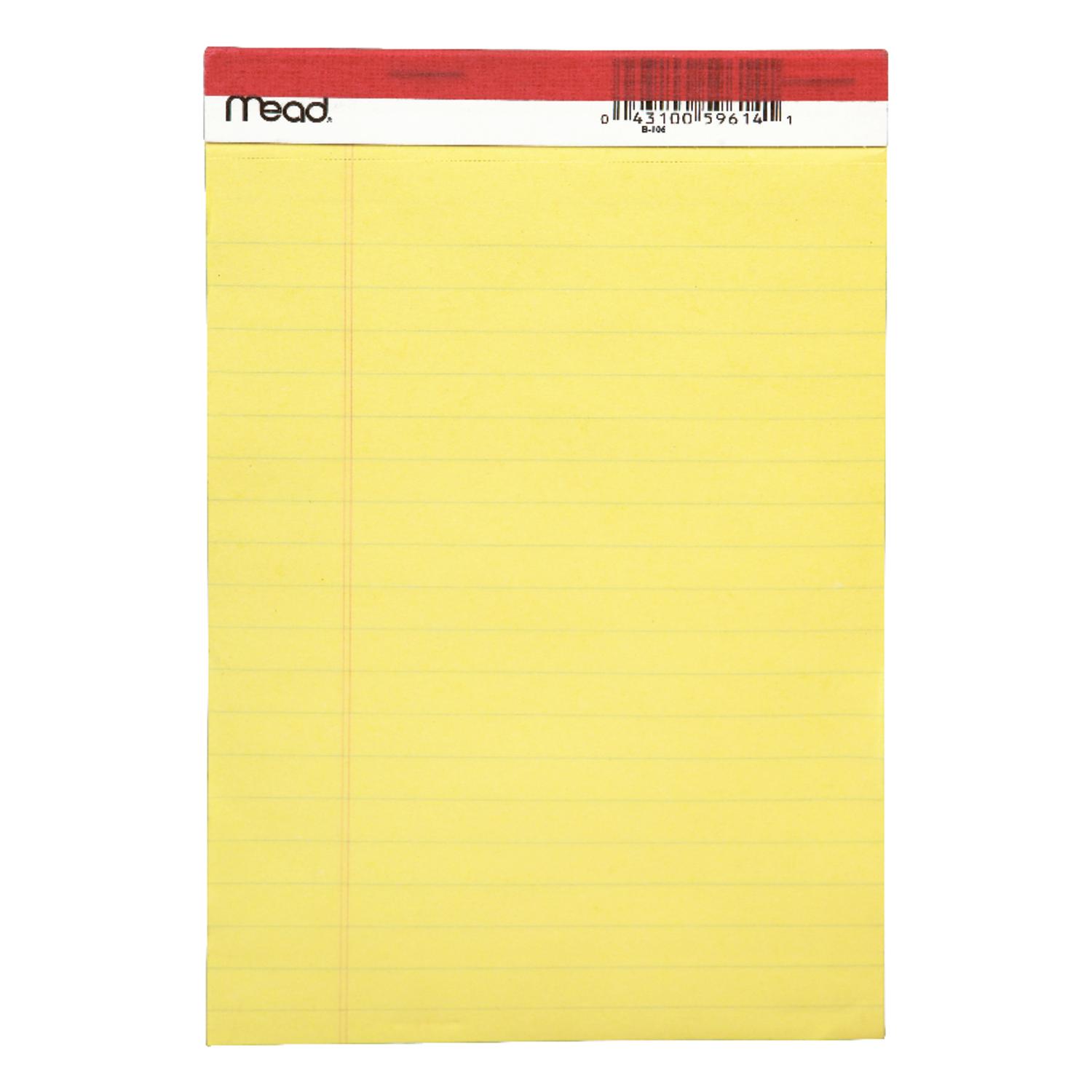 Mead 5 in. W X 8 in. L Legal Pad 50 ct