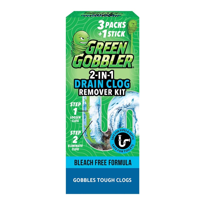 Green Gobbler Ecoworks Powder Drain Opener Pacs 6.53 oz