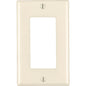 Leviton Decora Almond 1 gang Thermoset Plastic Decorator Wall Plate 1 pk