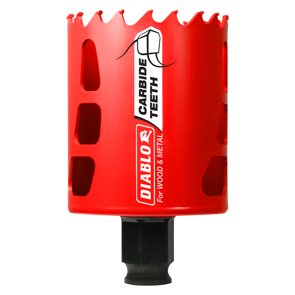 Diablo Snap-Lock Plus 2-1/4 in. Carbide Tipped 2-3/8 in. L X 3/8 in. D Hole Saw