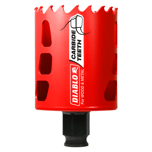 Diablo Snap-Lock Plus 2-1/4 in. Carbide Tipped 2-3/8 in. L X 3/8 in. D Hole Saw
