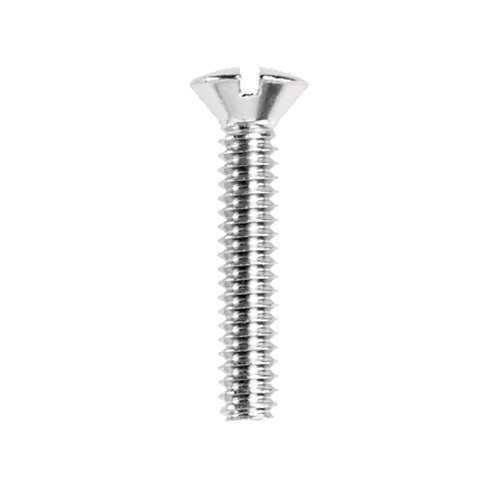 Danco No. 10-24 X 1 in. L Slotted Oval Head Chrome-Plated Brass Faucet Handle Screw 1 pk
