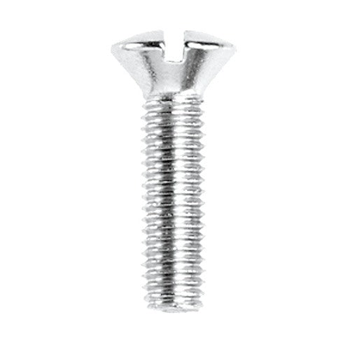 Danco No. 10-32 X 3/4 in. L Slotted Oval Head Chrome-Plated Brass Faucet Handle Screw 1 pk