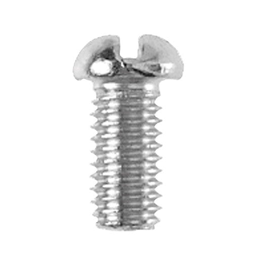 Danco No. 10-32 X 3/8 in. L Slotted Round Head Chrome-Plated Brass Bibb Screw 1 pk