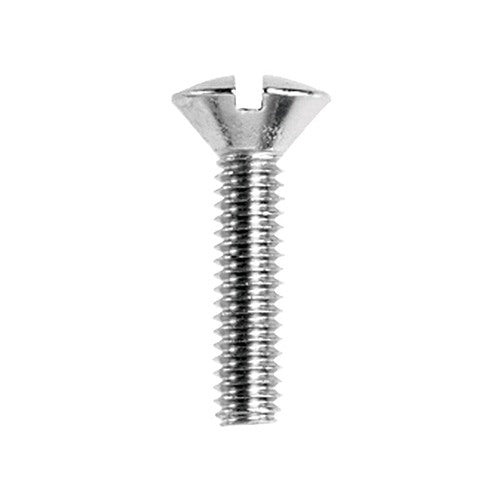 Danco No. 8-32 X 3/4 in. L Slotted Oval Head Chrome-Plated Brass Faucet Handle Screw 1 pk