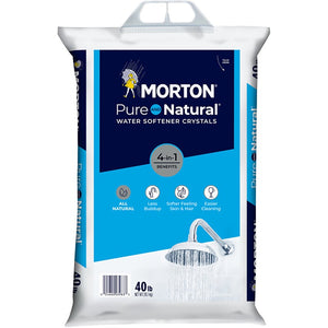 Morton Pure And Natural Water Softener Salt Crystal 40 lb 4983