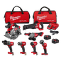 Milwaukee M18 CMB KT LTHM IN 12PC