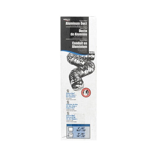 Deflect-O Superr-Flex 25 ft. L X 3 in. D Silver Aluminum Duct