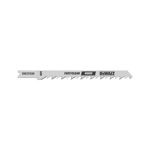 DEWALT 4 in. High Carbon Steel U-Shank Jig Saw Blade 6 TPI 5 pk