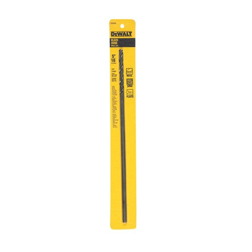 DeWalt Black & Gold 5/16 in. X 12 in. L High Speed Steel Split Point Aircraft Drill Bit Straight Shank