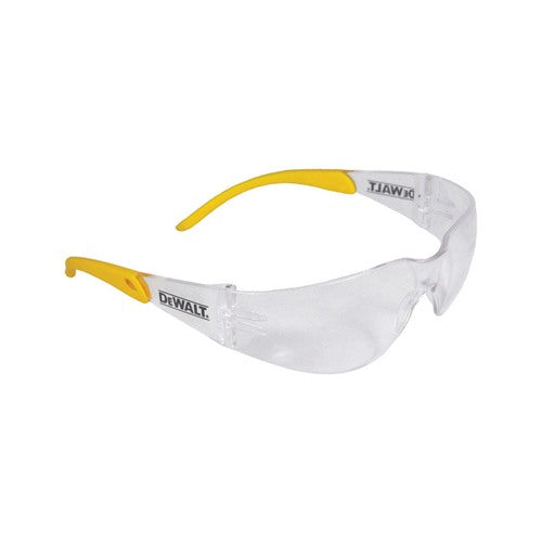 DeWalt Protector Anti-Fog Safety Glasses Clear Lens Yellow Frame 1 pc