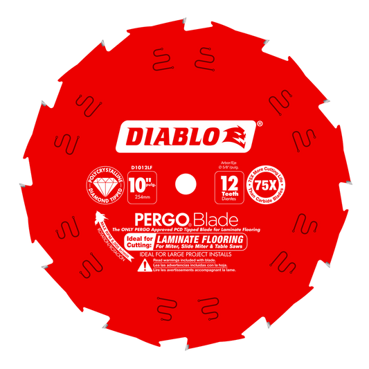 Diablo Pergo Blade 10 in. D X 5/8 in. Laminate Flooring Polycrystalline Diamond Tipped Circular Saw