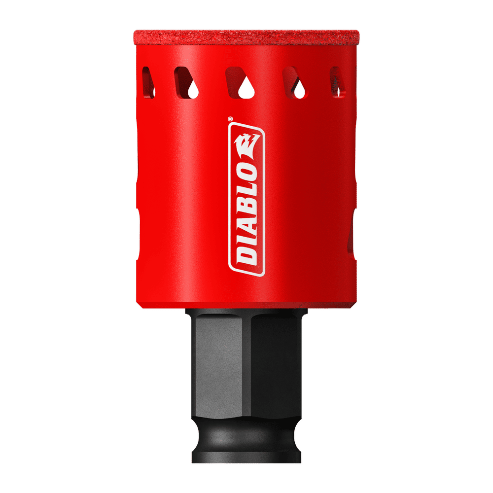 Diablo 1-3/8 in. Diamond Grit 5.52 in. L X 1/4 in. D Hole Saw