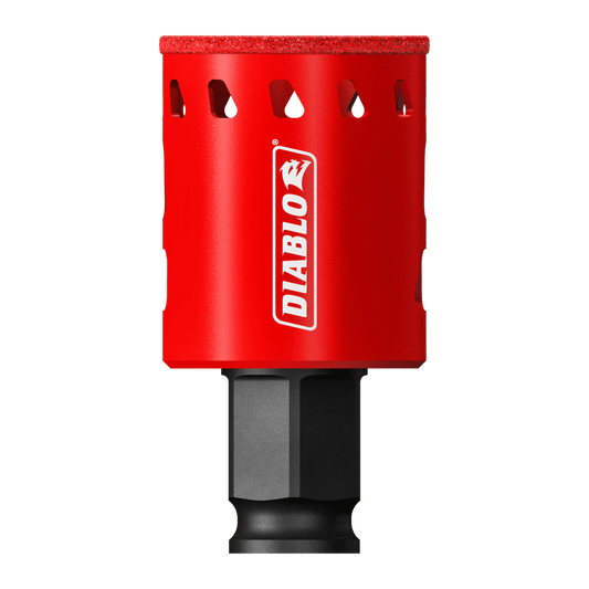 Diablo 1-3/8 in. Diamond Grit 5.52 in. L X 1/4 in. D Hole Saw