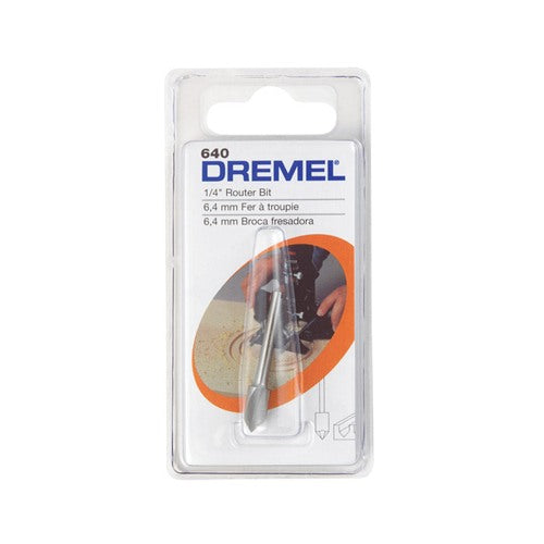 Dremel 1/4 in. X 1-1/2 in. L High Speed Steel High Speed Router Bit 1 pk