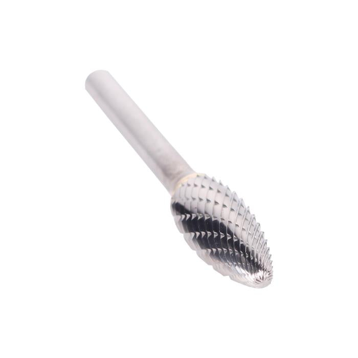 Flame Double Cut Carbide Burrs - Drill America