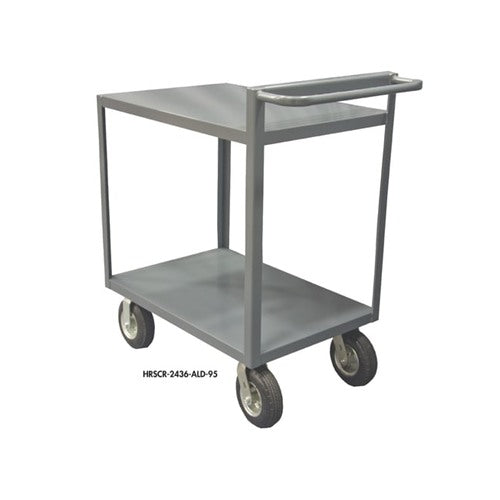 Durham 2-Shelf Stock Carts with Raised Handles