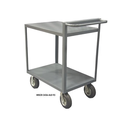 Durham 2-Shelf Stock Carts with Raised Handles