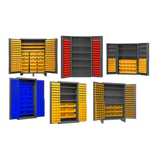 Durham Heavy Duty All-Welded Bin & Shelf 14 Ga Steel Storage Cabinets