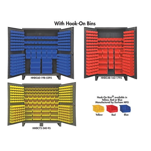 Durham Heavy Duty Storage Cabinets with Hook-On Bins