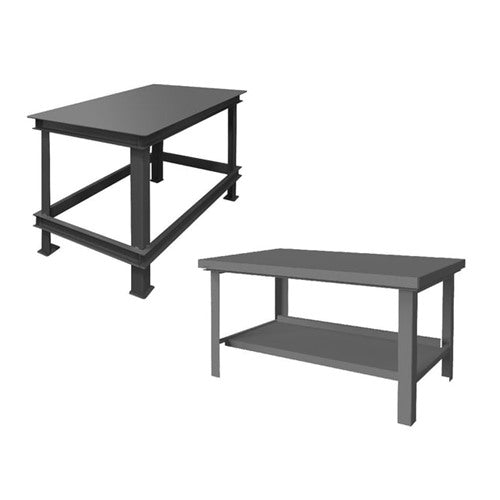 Durham Super Heavy-Duty Workbenches with Top Shelf