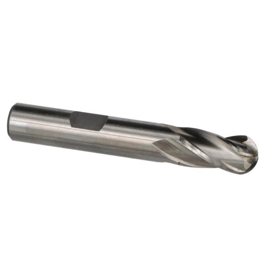 HSS 4 Flute, Ball Single End End Mills - Drill America