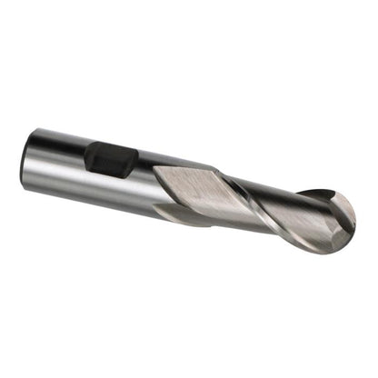 HSS 2 Flute, Ball Single End End Mills - Drill America