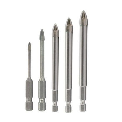 4 Flute Hex Shank Glass/Tile - Drill America