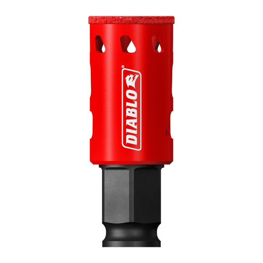 Diablo 1 in. Diamond Grit 5.52 in. L X 1/4 in. D Hole Saw