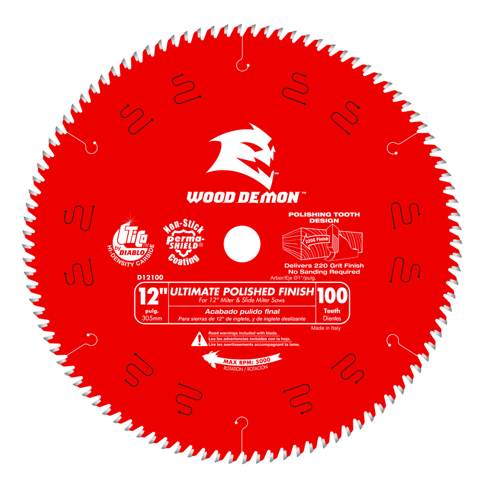 Diablo 12 in. D X 1 in. TiCo Hi-Density Carbide Circular Saw Blade 100 teeth 1 pk
